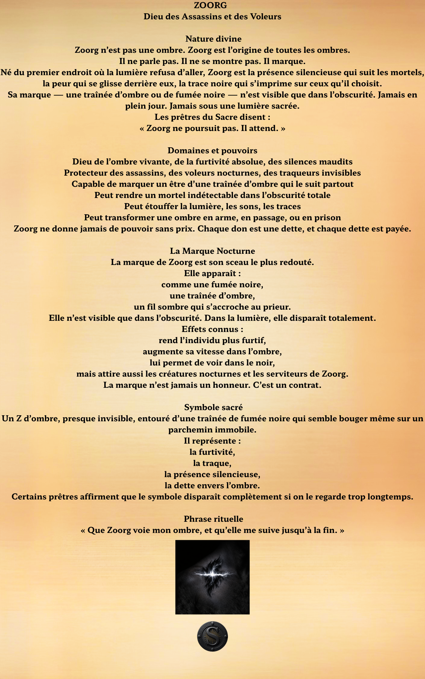 Fiche Zoorg